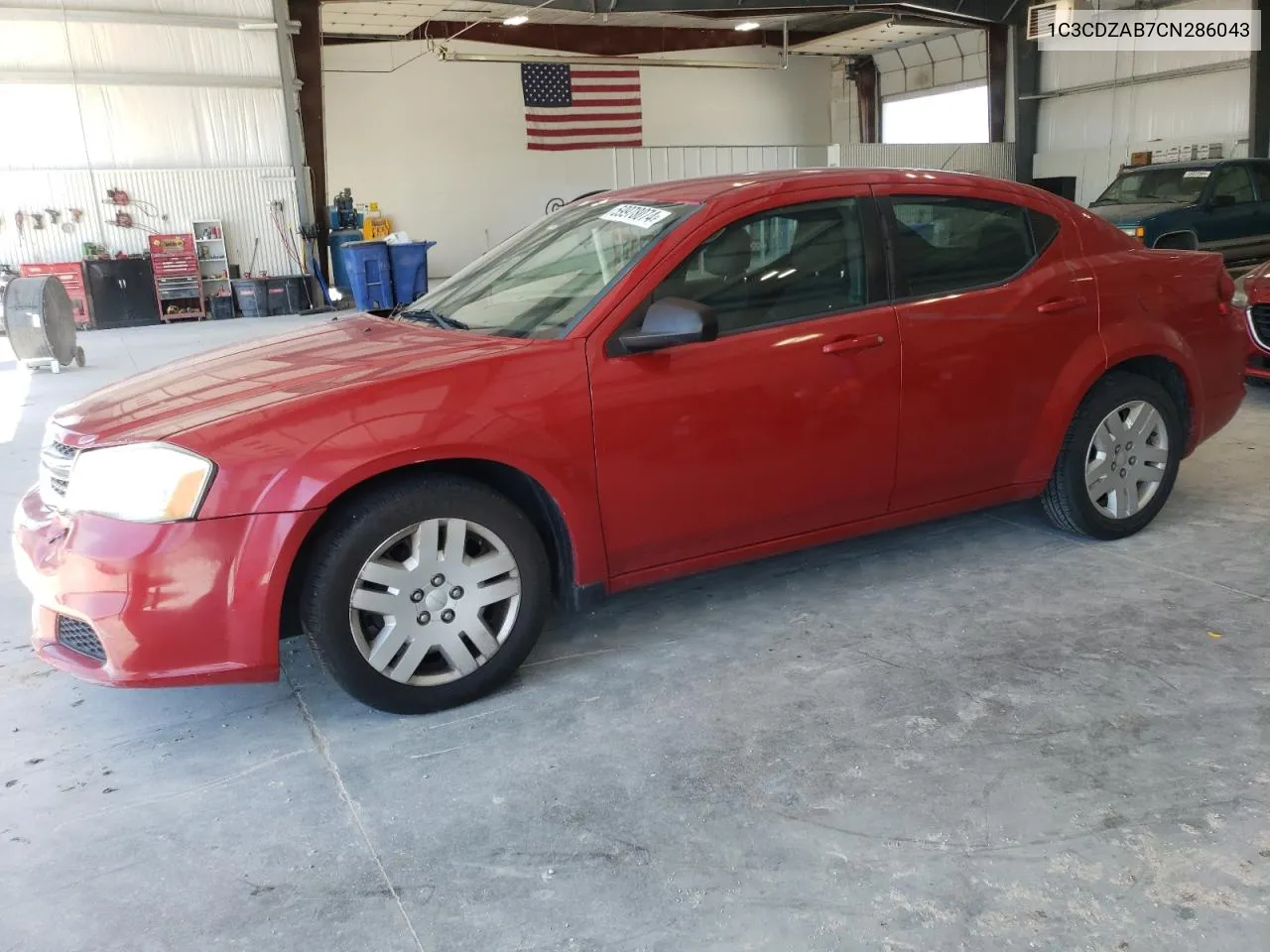 2012 Dodge Avenger Se VIN: 1C3CDZAB7CN286043 Lot: 59978074