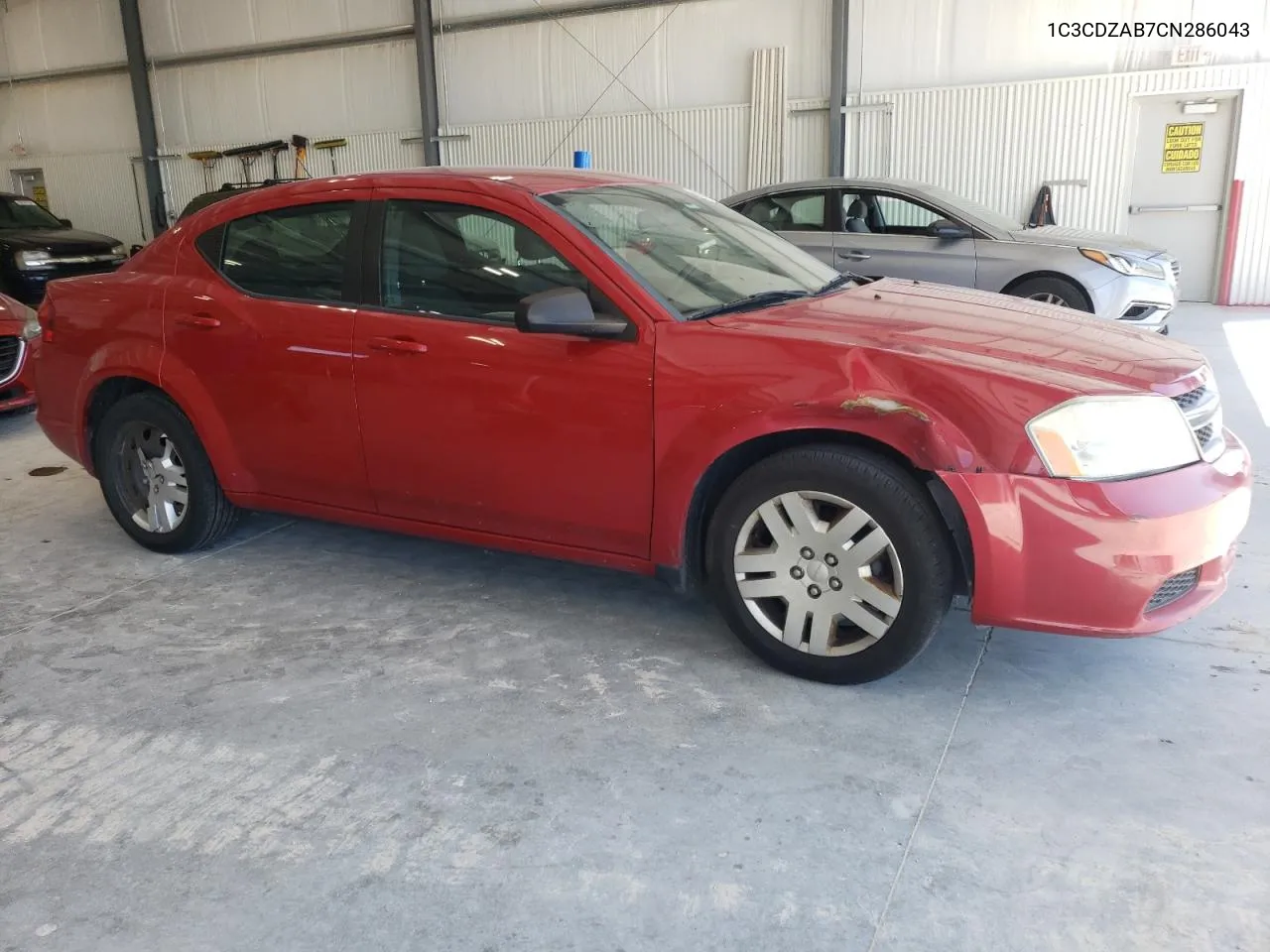 2012 Dodge Avenger Se VIN: 1C3CDZAB7CN286043 Lot: 59978074