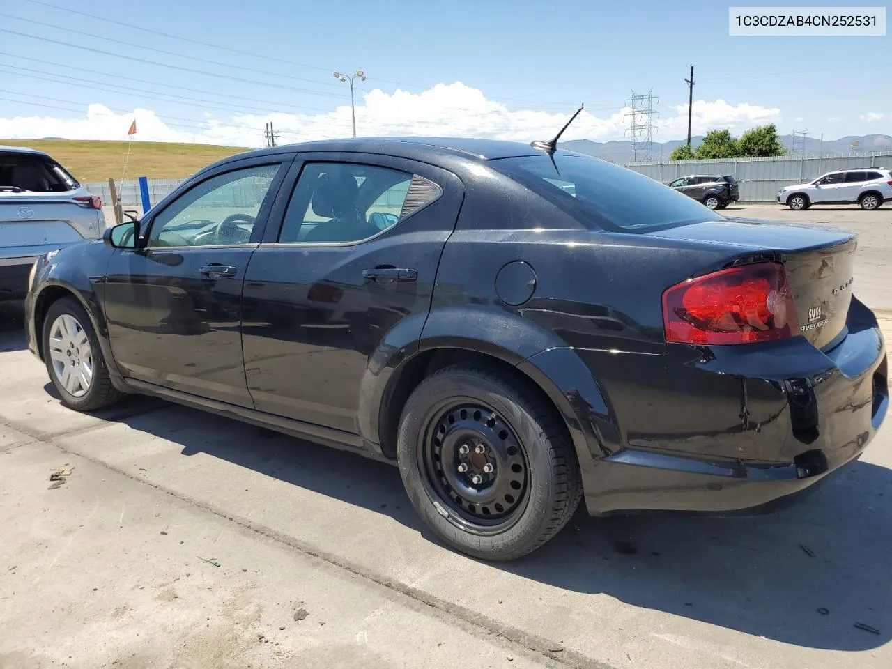 2012 Dodge Avenger Se VIN: 1C3CDZAB4CN252531 Lot: 61510884