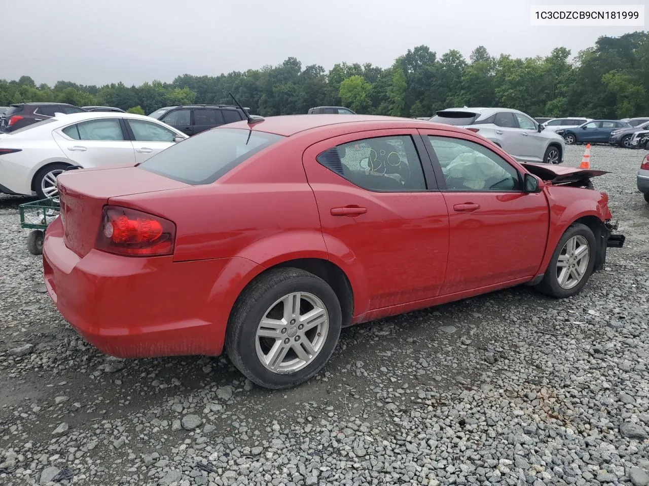 2012 Dodge Avenger Sxt VIN: 1C3CDZCB9CN181999 Lot: 62112974