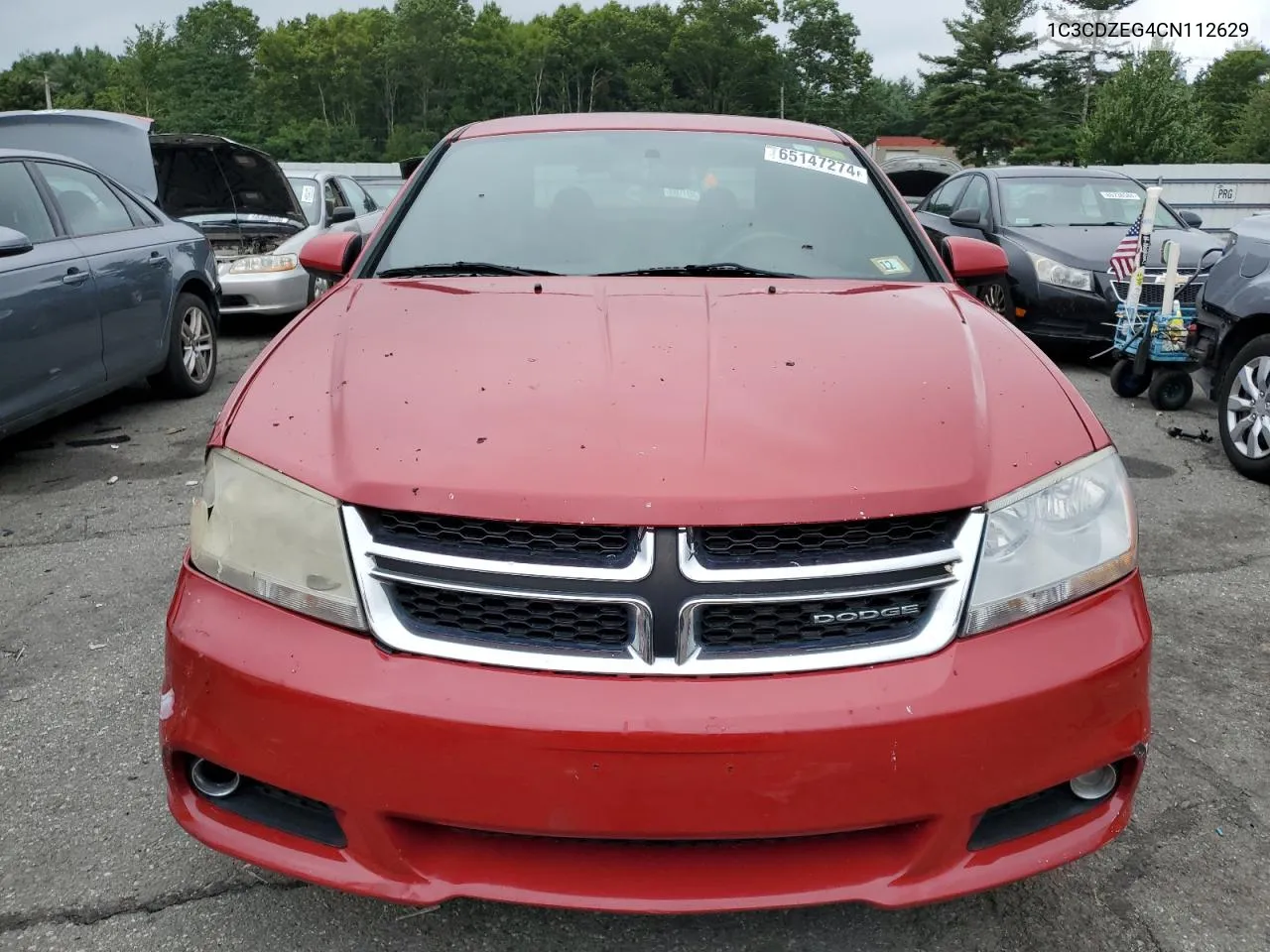 2012 Dodge Avenger Sxt VIN: 1C3CDZEG4CN112629 Lot: 65147274