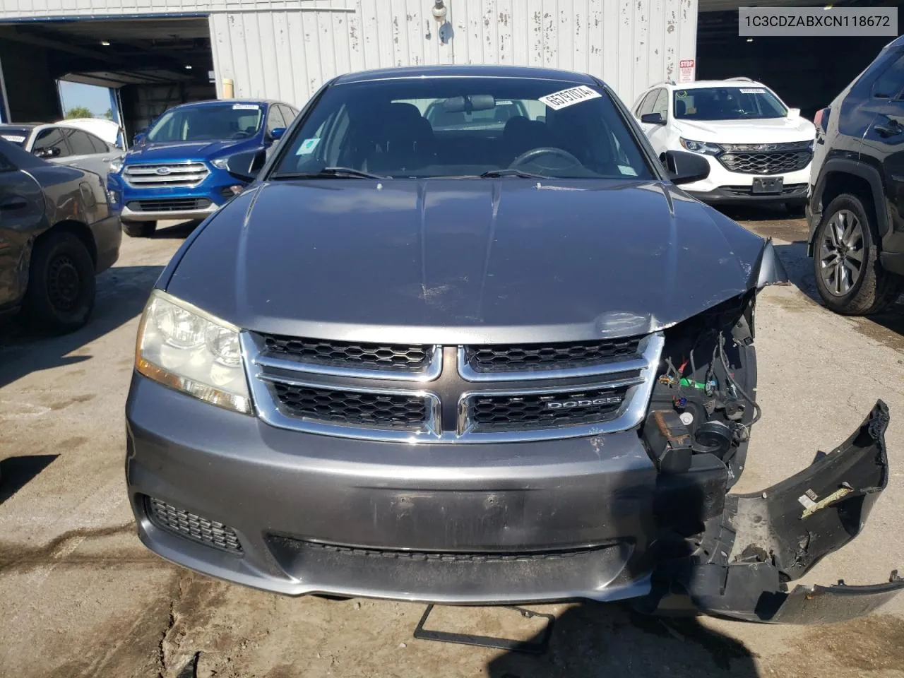 2012 Dodge Avenger Se VIN: 1C3CDZABXCN118672 Lot: 65797074