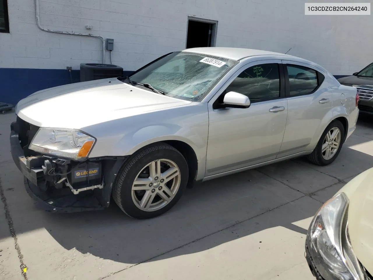 2012 Dodge Avenger Sxt VIN: 1C3CDZCB2CN264240 Lot: 66387914