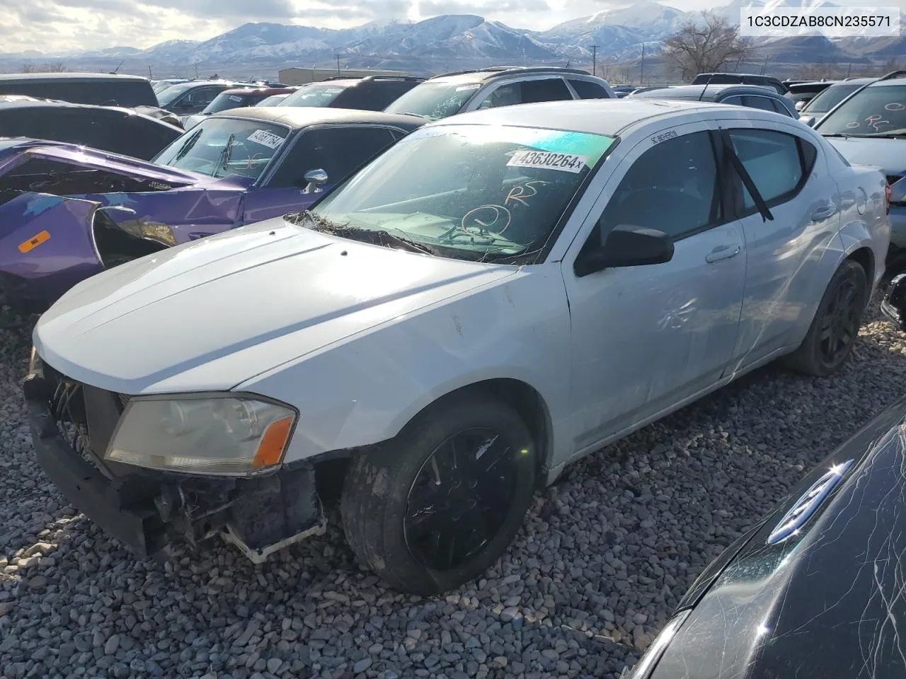 2012 Dodge Avenger Se VIN: 1C3CDZAB8CN235571 Lot: 67160124