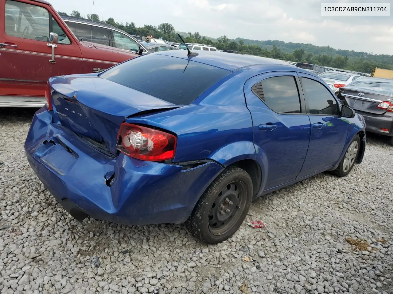 2012 Dodge Avenger Se VIN: 1C3CDZAB9CN311704 Lot: 67764054