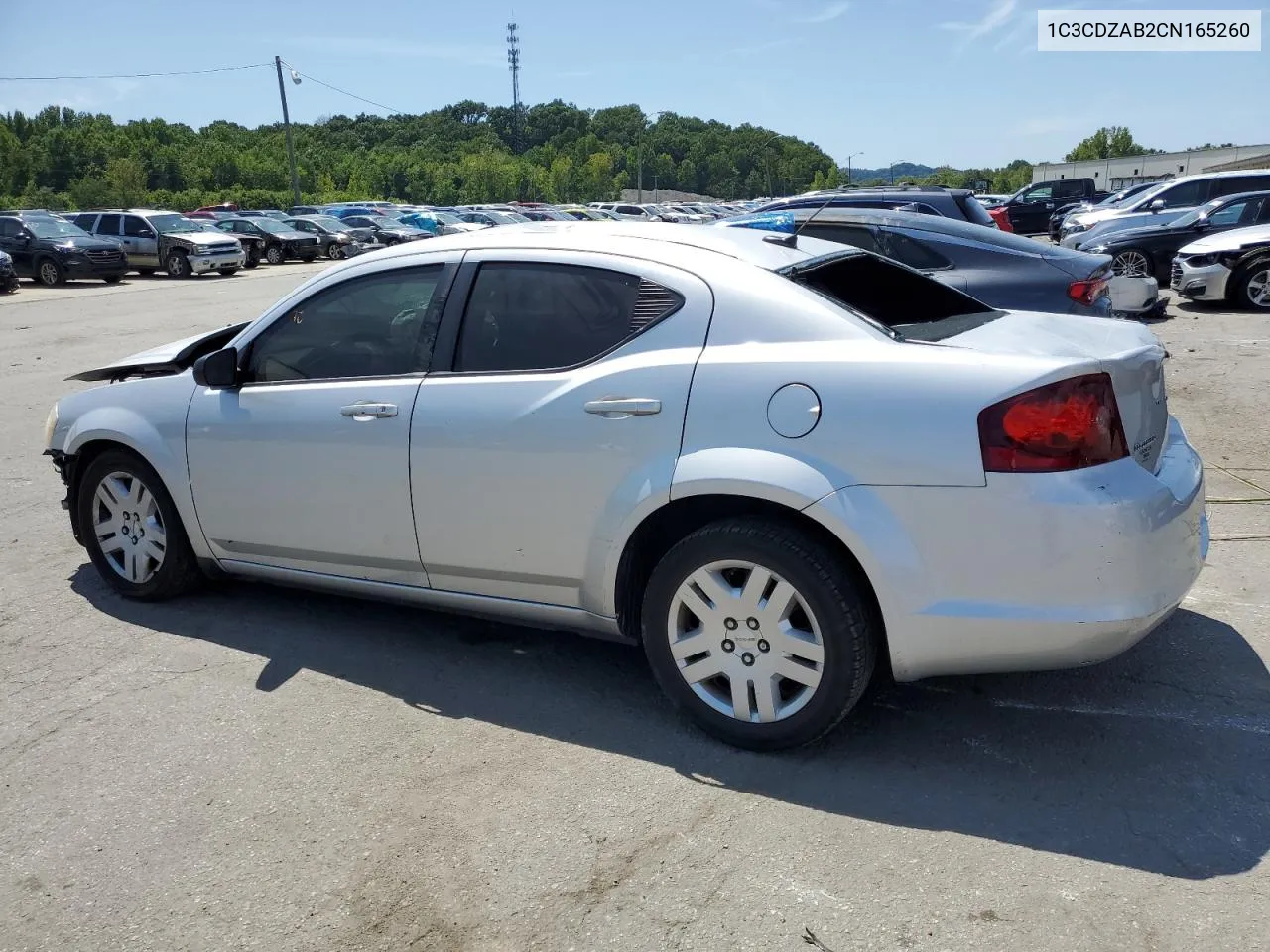 2012 Dodge Avenger Se VIN: 1C3CDZAB2CN165260 Lot: 68114114