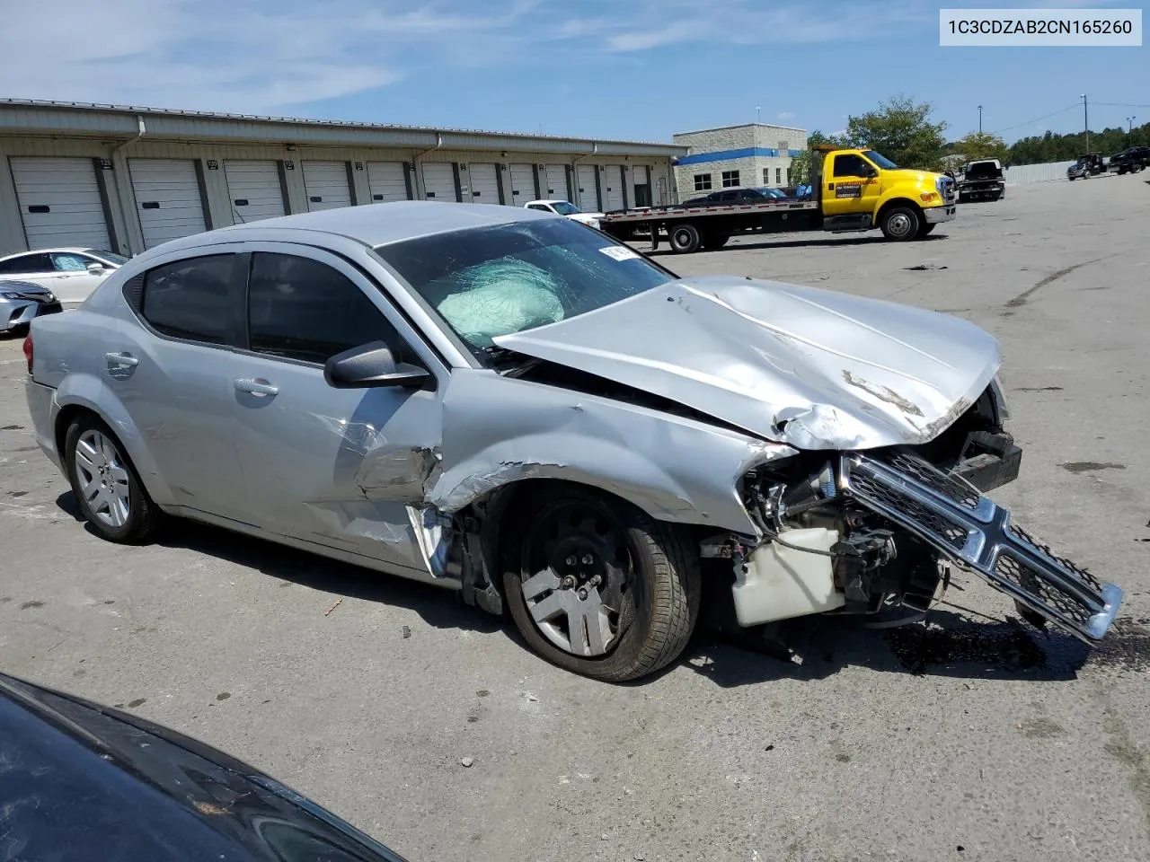 2012 Dodge Avenger Se VIN: 1C3CDZAB2CN165260 Lot: 68114114