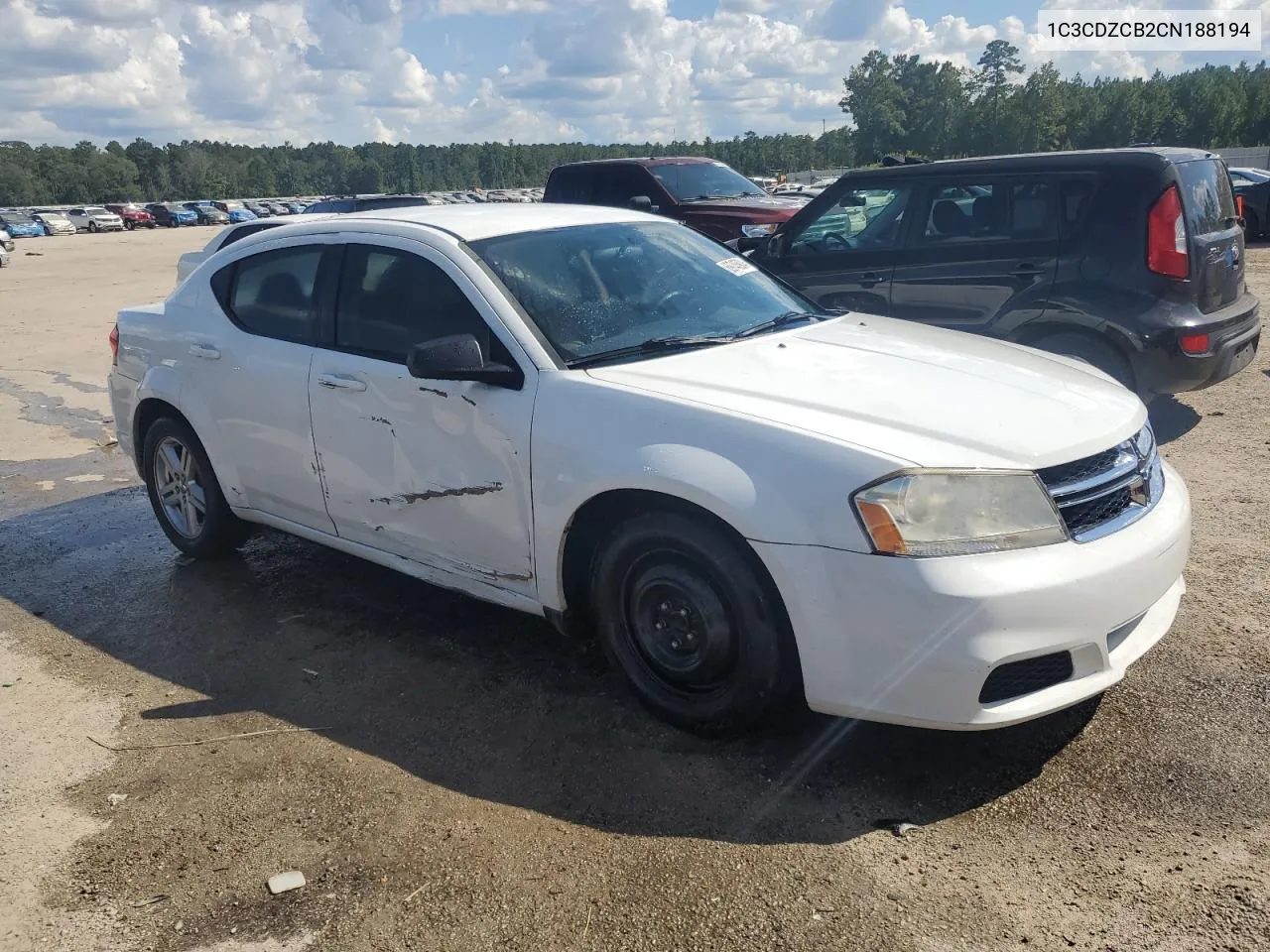 2012 Dodge Avenger Sxt VIN: 1C3CDZCB2CN188194 Lot: 69745904