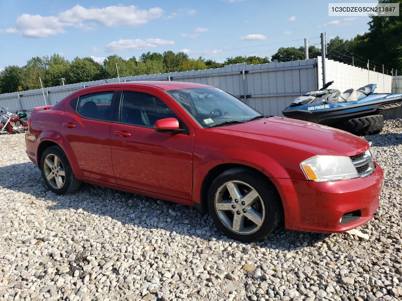 2012 Dodge Avenger Sxt VIN: 1C3CDZEG5CN211847 Lot: 69995944