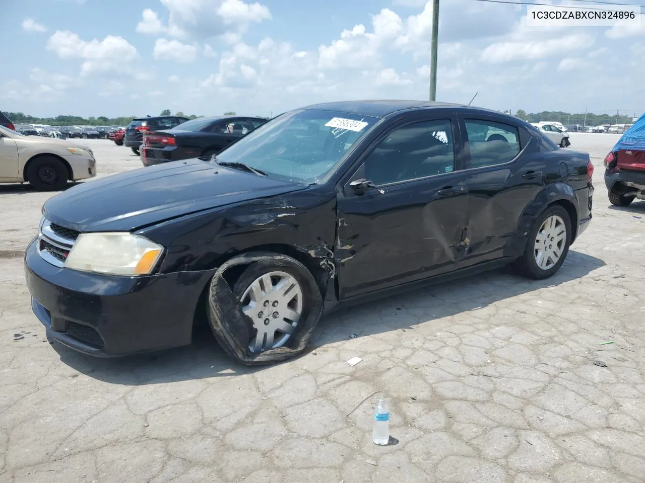 2012 Dodge Avenger Se VIN: 1C3CDZABXCN324896 Lot: 70002274