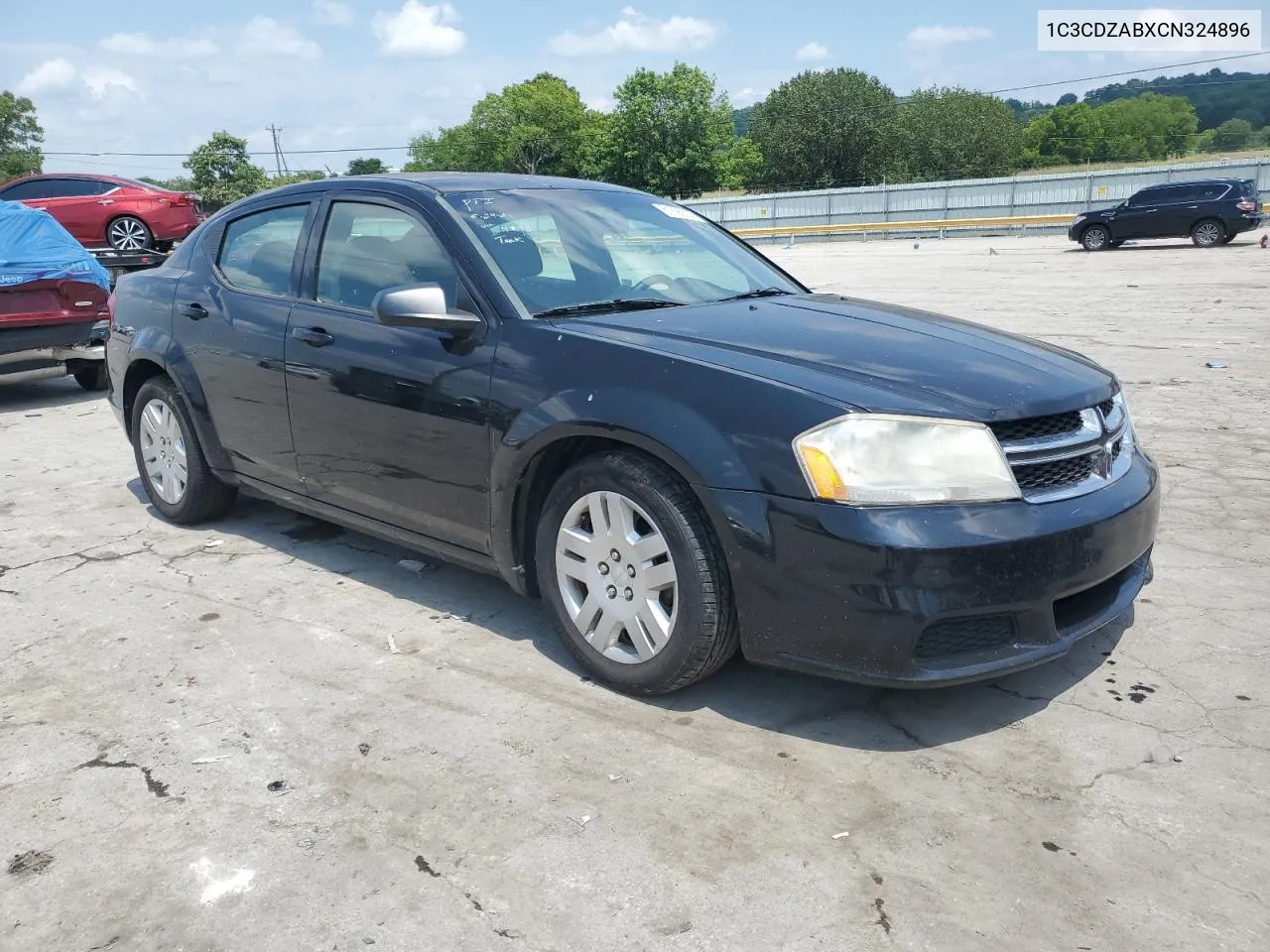 2012 Dodge Avenger Se VIN: 1C3CDZABXCN324896 Lot: 70002274