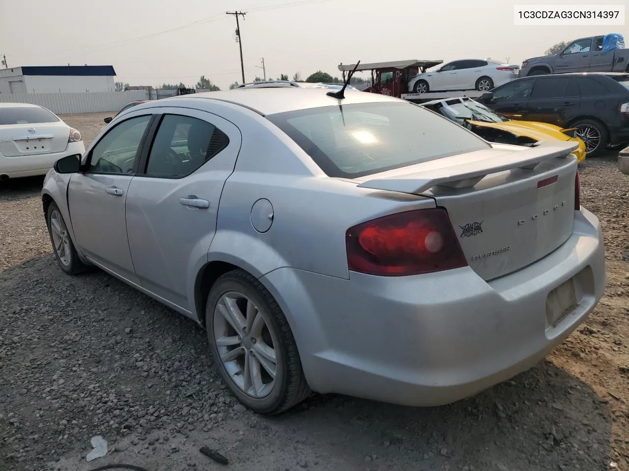 2012 Dodge Avenger Se VIN: 1C3CDZAG3CN314397 Lot: 70121584