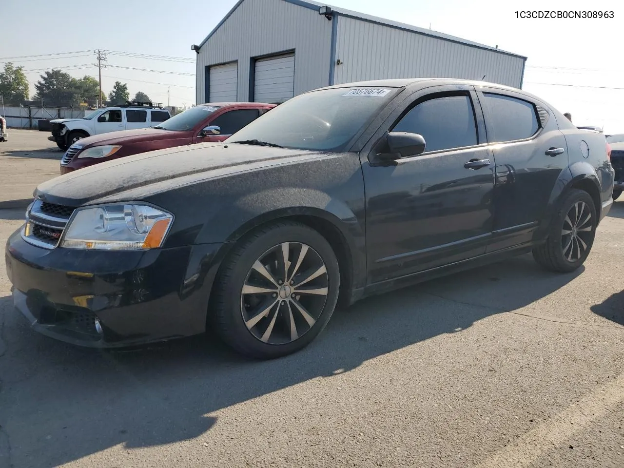 2012 Dodge Avenger Sxt VIN: 1C3CDZCB0CN308963 Lot: 70576674