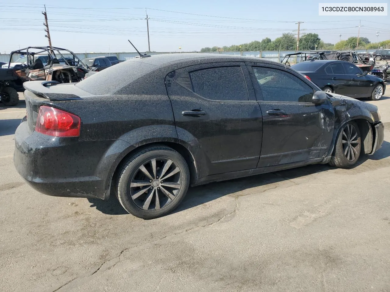 2012 Dodge Avenger Sxt VIN: 1C3CDZCB0CN308963 Lot: 70576674