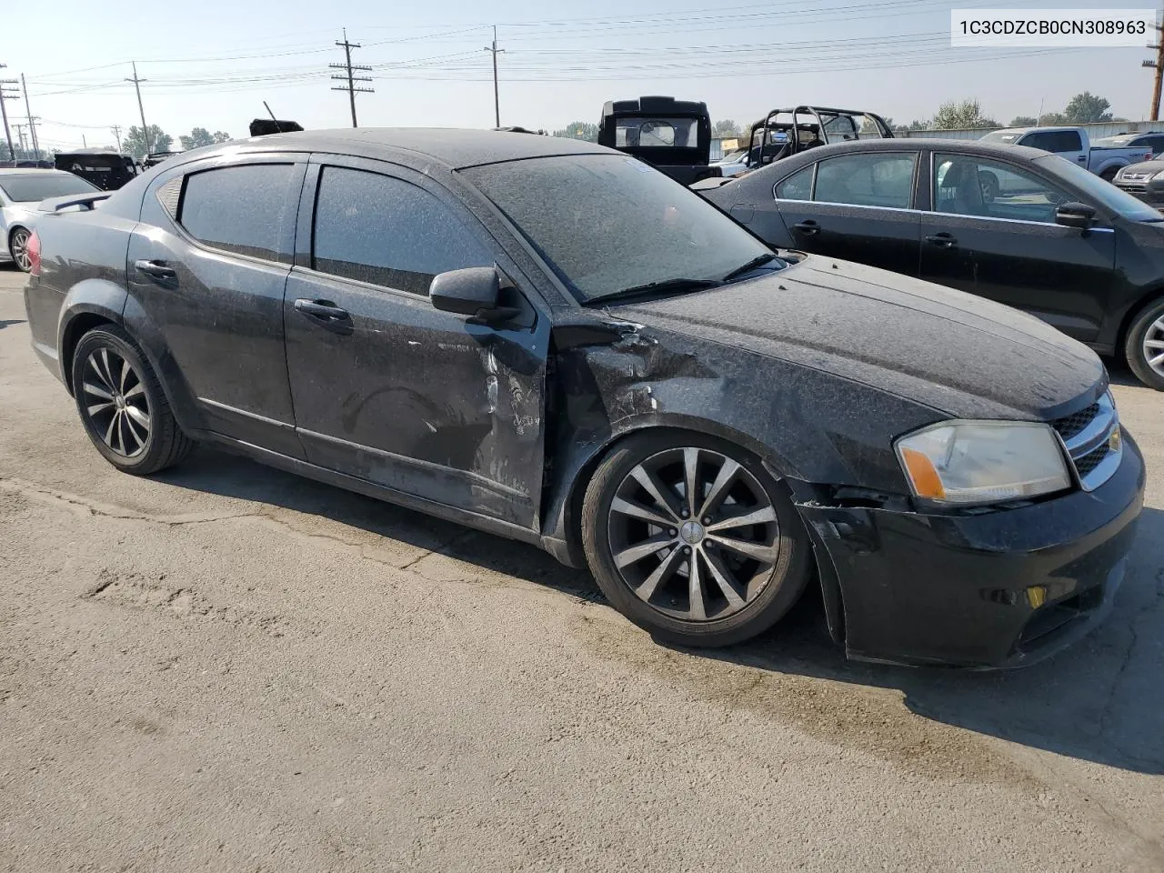 2012 Dodge Avenger Sxt VIN: 1C3CDZCB0CN308963 Lot: 70576674