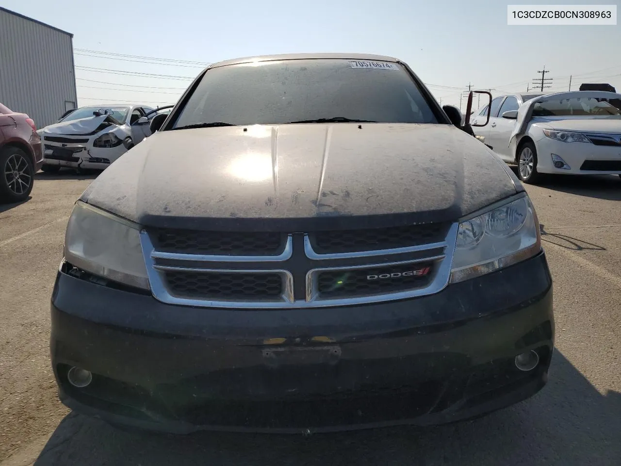 2012 Dodge Avenger Sxt VIN: 1C3CDZCB0CN308963 Lot: 70576674