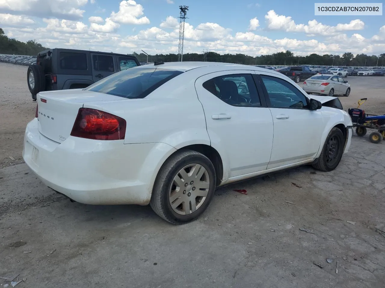 2012 Dodge Avenger Se VIN: 1C3CDZAB7CN207082 Lot: 70833824