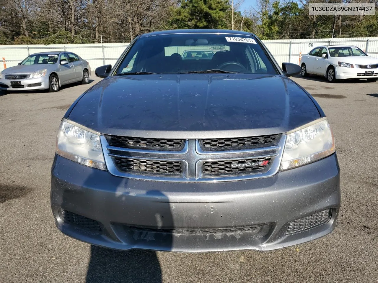 2012 Dodge Avenger Se VIN: 1C3CDZAB9CN214437 Lot: 71038254