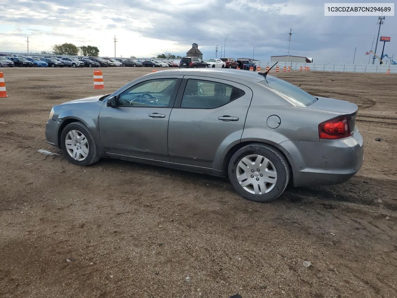 2012 Dodge Avenger Se VIN: 1C3CDZAB7CN294689 Lot: 71432484