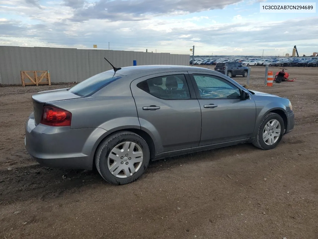 2012 Dodge Avenger Se VIN: 1C3CDZAB7CN294689 Lot: 71432484