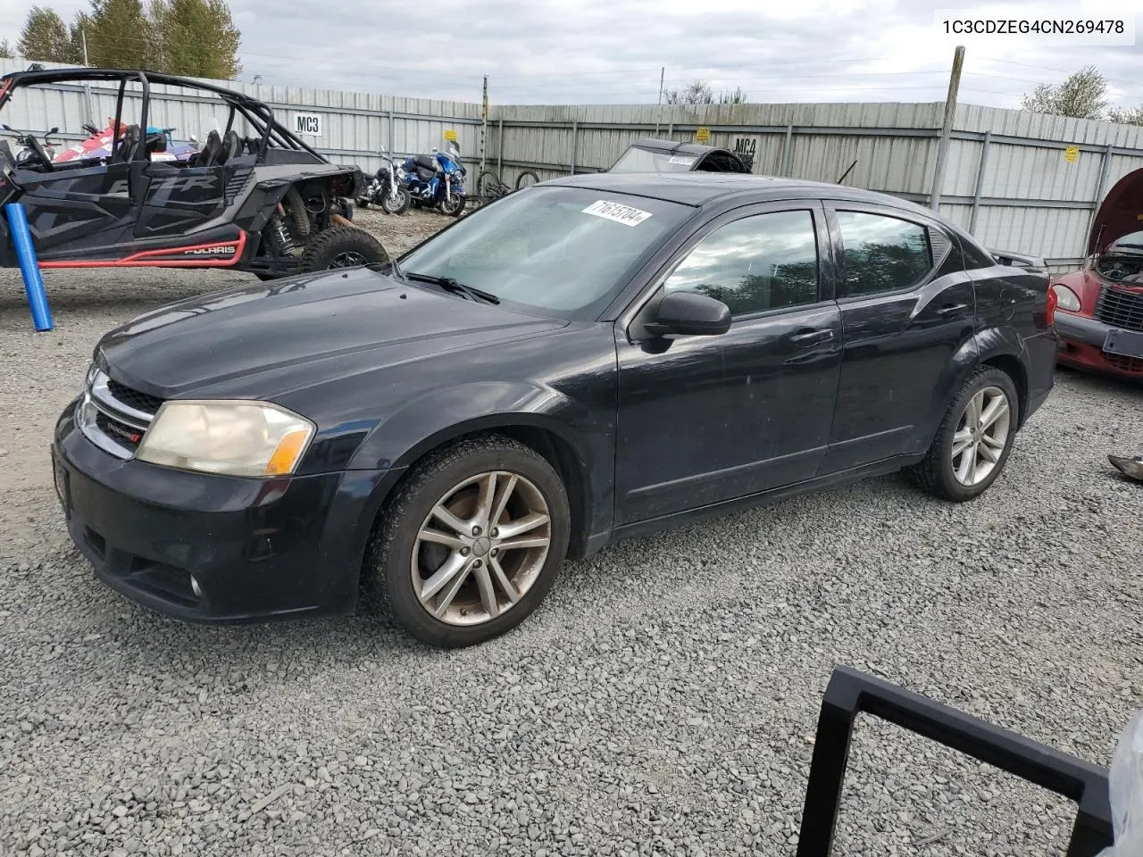 2012 Dodge Avenger Sxt VIN: 1C3CDZEG4CN269478 Lot: 71615704