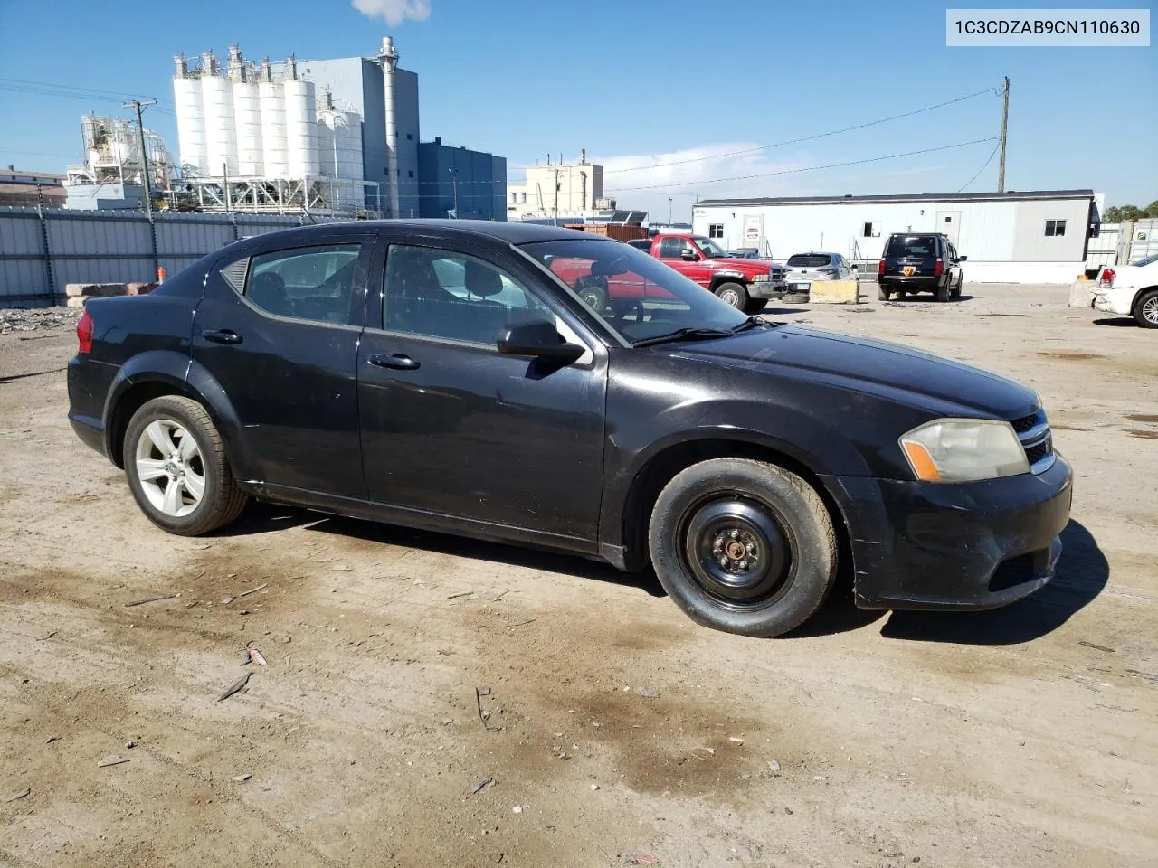 2012 Dodge Avenger Se VIN: 1C3CDZAB9CN110630 Lot: 72265414