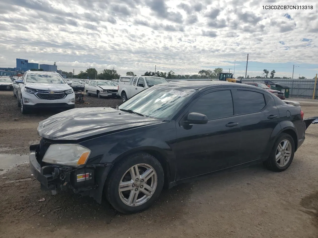 2012 Dodge Avenger Sxt VIN: 1C3CDZCB7CN313318 Lot: 72309734