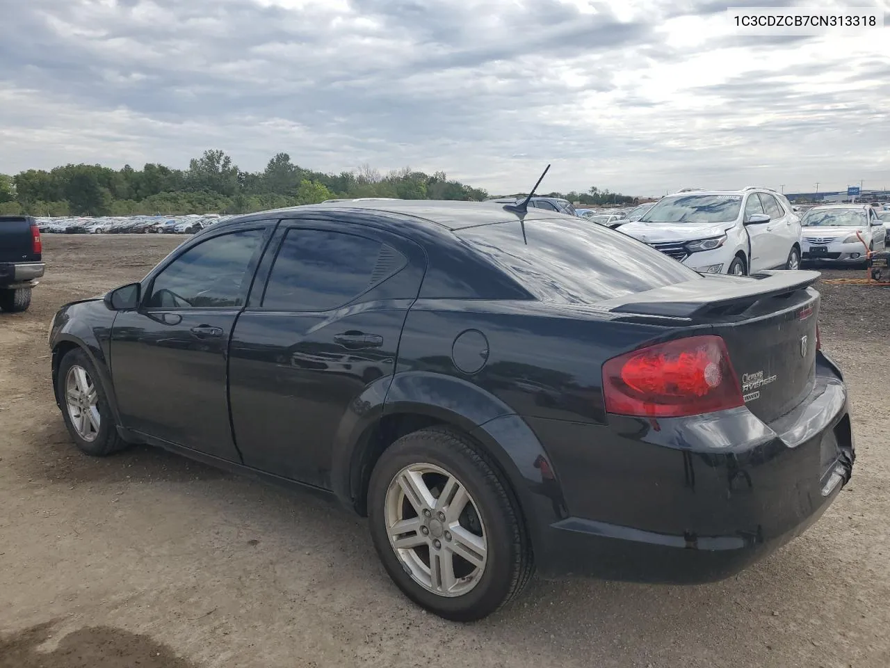 2012 Dodge Avenger Sxt VIN: 1C3CDZCB7CN313318 Lot: 72309734