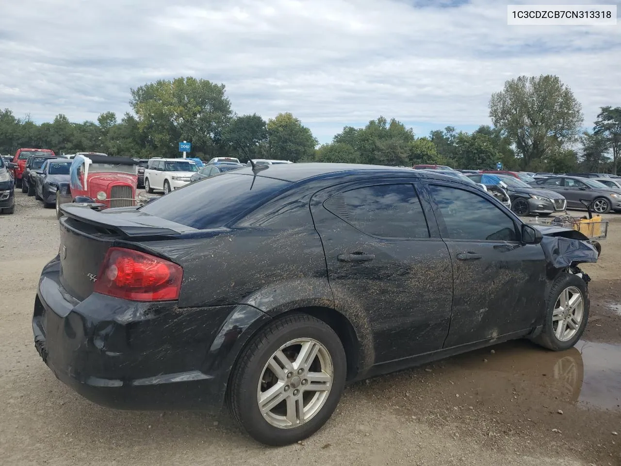 2012 Dodge Avenger Sxt VIN: 1C3CDZCB7CN313318 Lot: 72309734