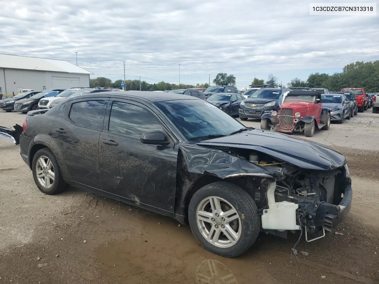 2012 Dodge Avenger Sxt VIN: 1C3CDZCB7CN313318 Lot: 72309734