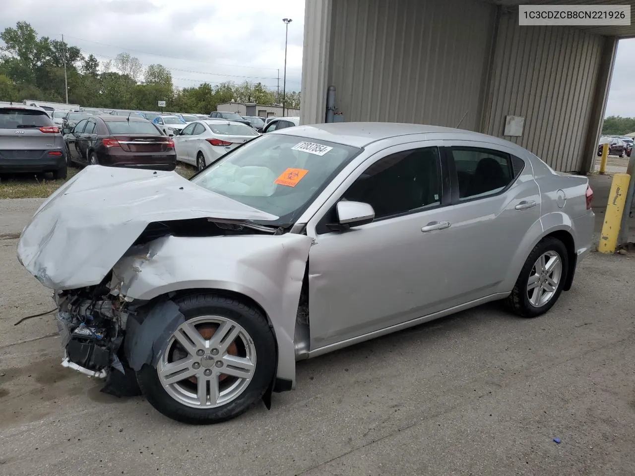 2012 Dodge Avenger Sxt VIN: 1C3CDZCB8CN221926 Lot: 72837854