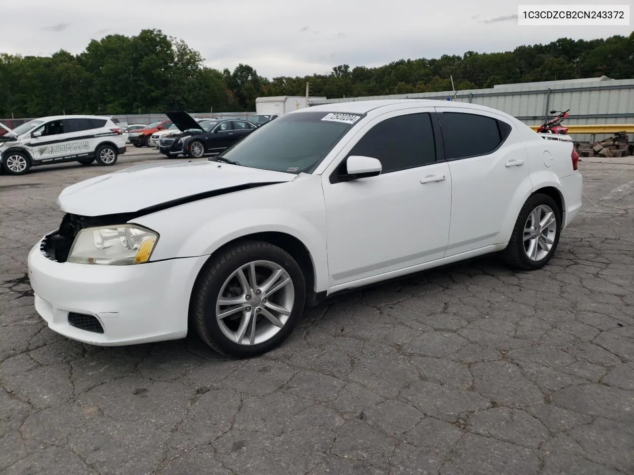 2012 Dodge Avenger Sxt VIN: 1C3CDZCB2CN243372 Lot: 72920204