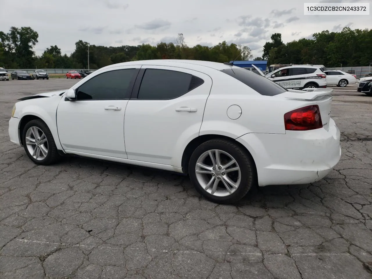 2012 Dodge Avenger Sxt VIN: 1C3CDZCB2CN243372 Lot: 72920204