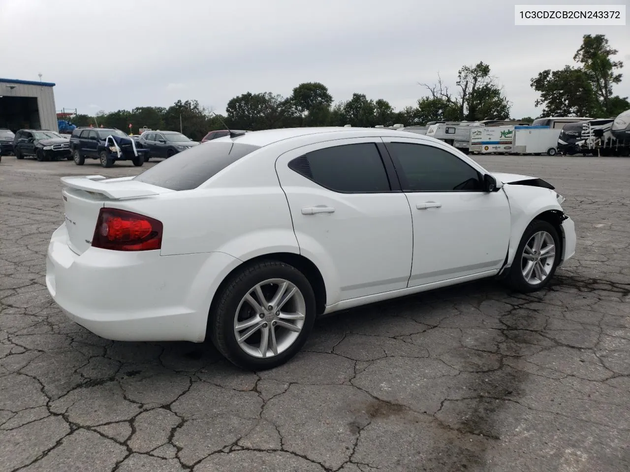 2012 Dodge Avenger Sxt VIN: 1C3CDZCB2CN243372 Lot: 72920204