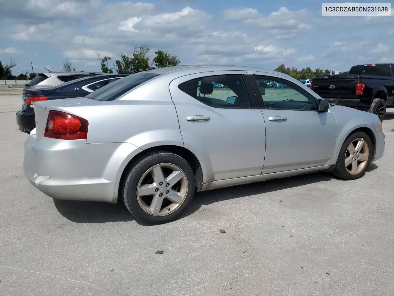 2012 Dodge Avenger Se VIN: 1C3CDZAB5CN231638 Lot: 73000134