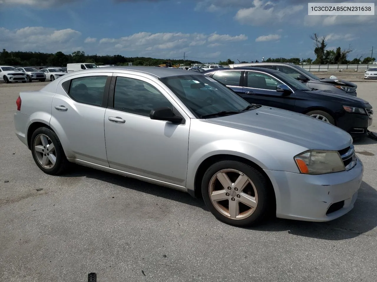 2012 Dodge Avenger Se VIN: 1C3CDZAB5CN231638 Lot: 73000134