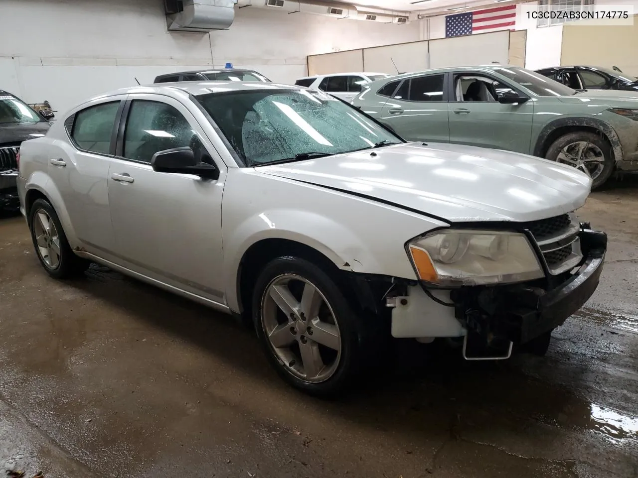 2012 Dodge Avenger Se VIN: 1C3CDZAB3CN174775 Lot: 73113724