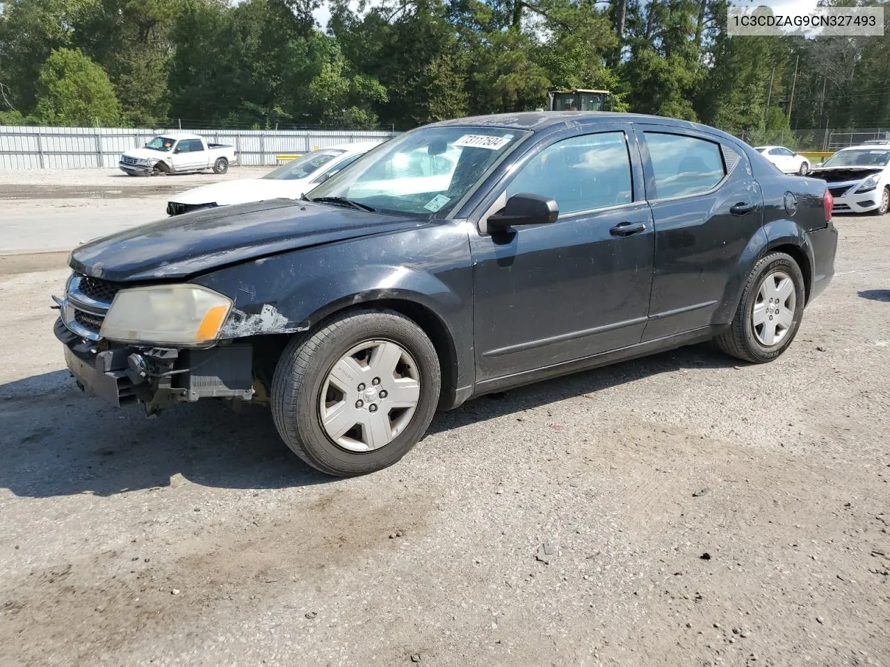 2012 Dodge Avenger Se VIN: 1C3CDZAG9CN327493 Lot: 73117504