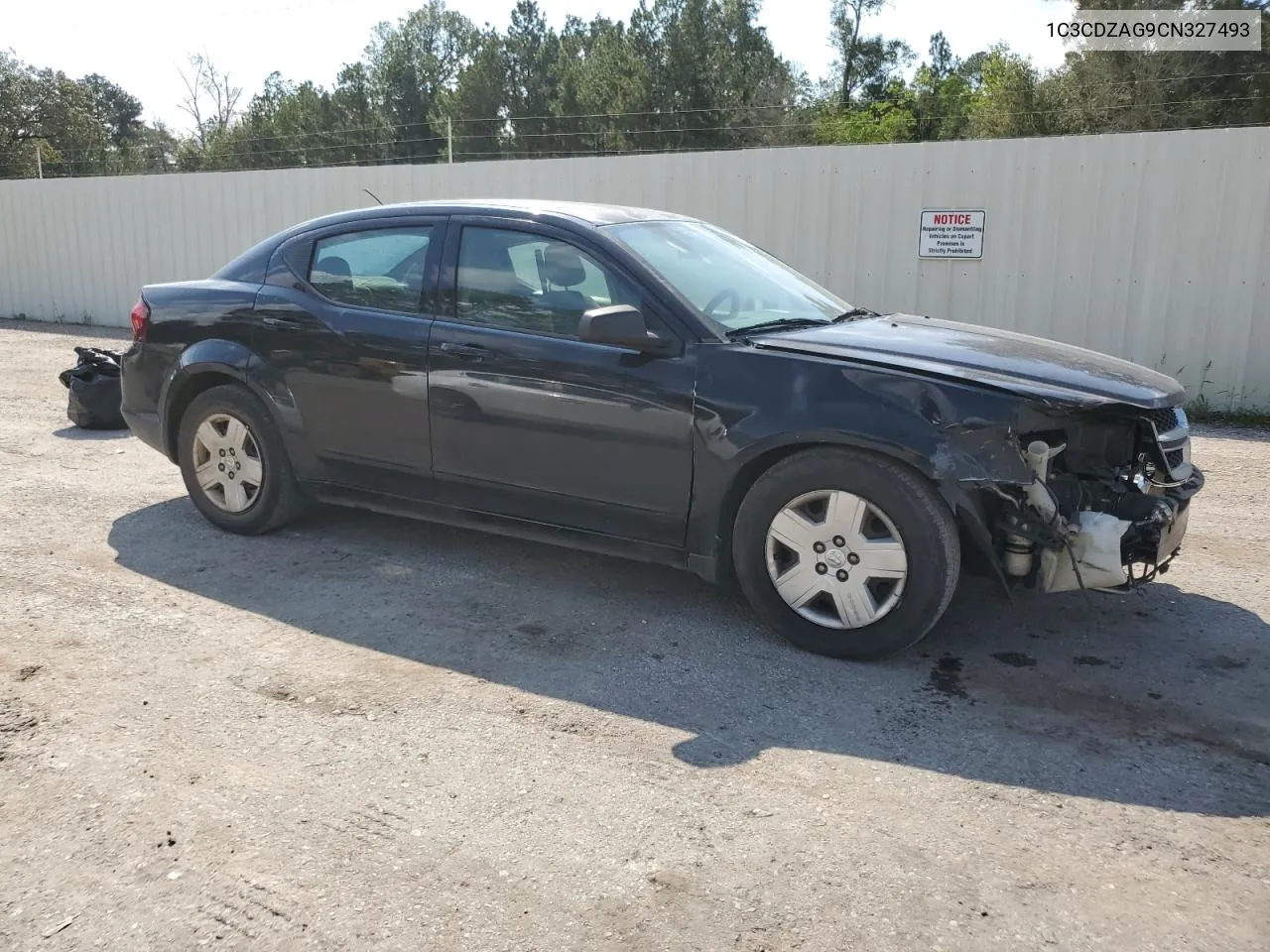 2012 Dodge Avenger Se VIN: 1C3CDZAG9CN327493 Lot: 73117504