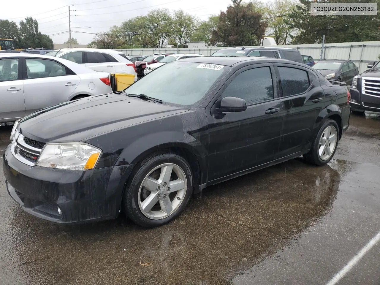 2012 Dodge Avenger Sxt VIN: 1C3CDZEG2CN253182 Lot: 73380364