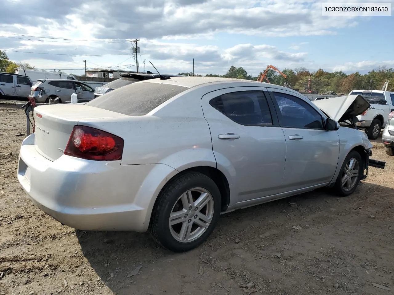 2012 Dodge Avenger Sxt VIN: 1C3CDZCBXCN183650 Lot: 73868544