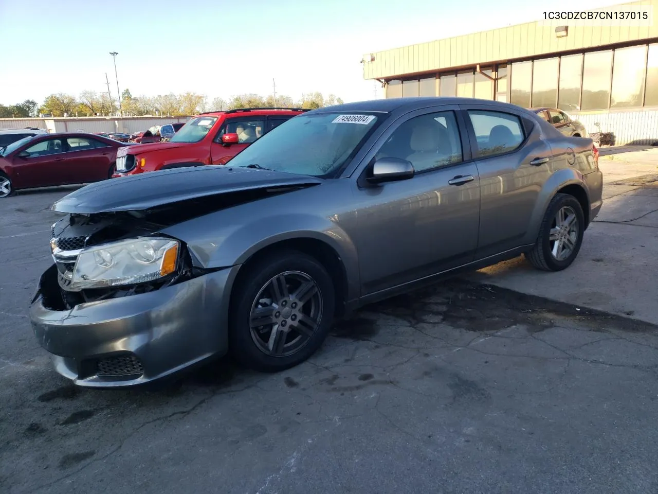 2012 Dodge Avenger Sxt VIN: 1C3CDZCB7CN137015 Lot: 74906004