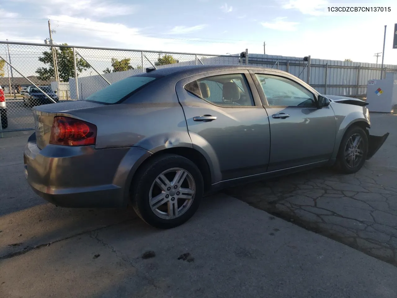 2012 Dodge Avenger Sxt VIN: 1C3CDZCB7CN137015 Lot: 74906004