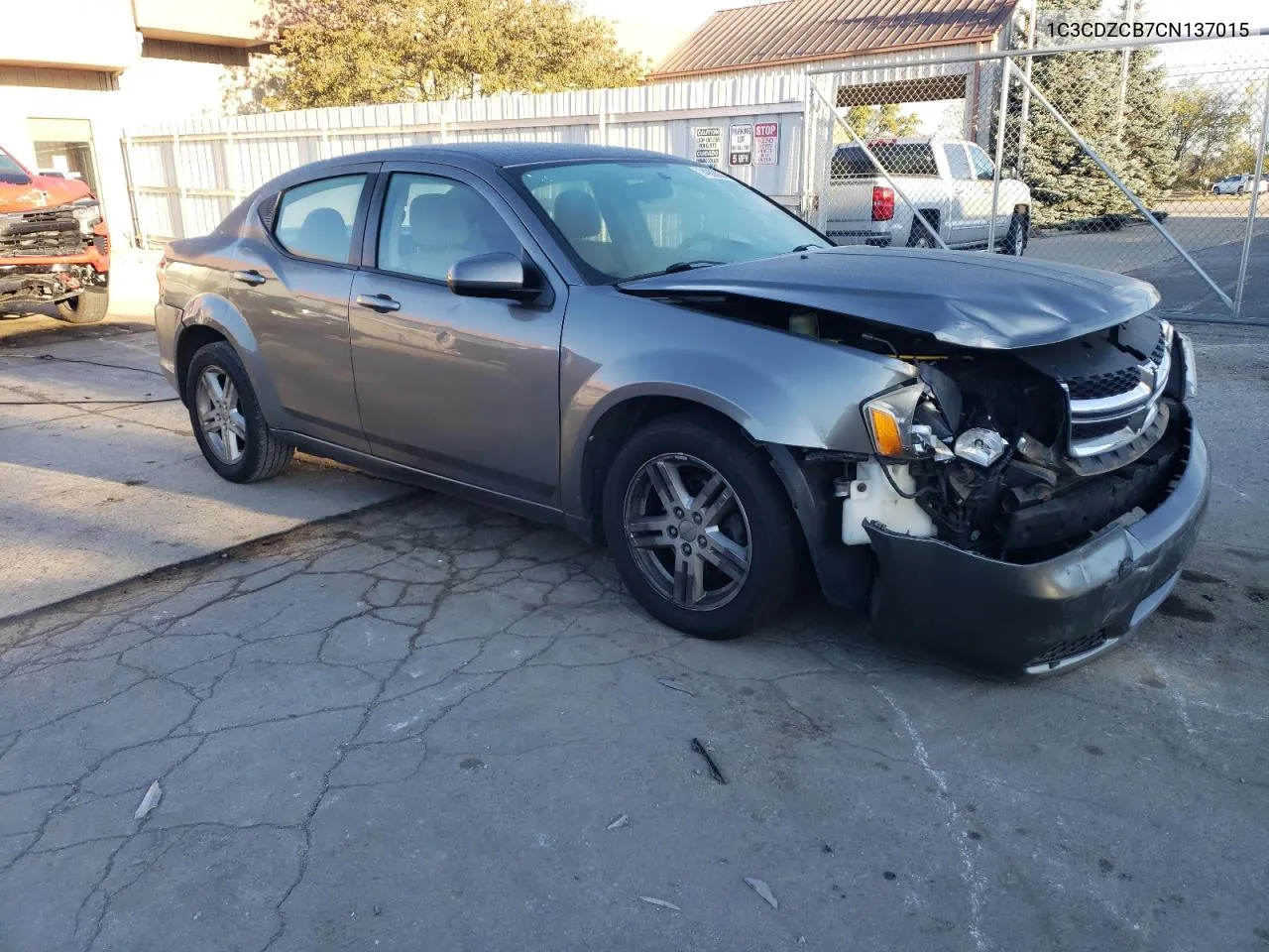 2012 Dodge Avenger Sxt VIN: 1C3CDZCB7CN137015 Lot: 74906004