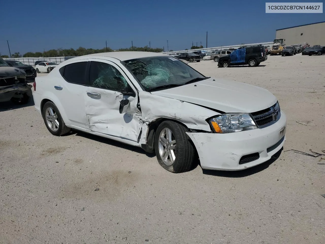 2012 Dodge Avenger Sxt VIN: 1C3CDZCB7CN144627 Lot: 75838744