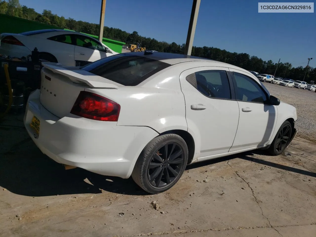 2012 Dodge Avenger Se VIN: 1C3CDZAG6CN329816 Lot: 75938144