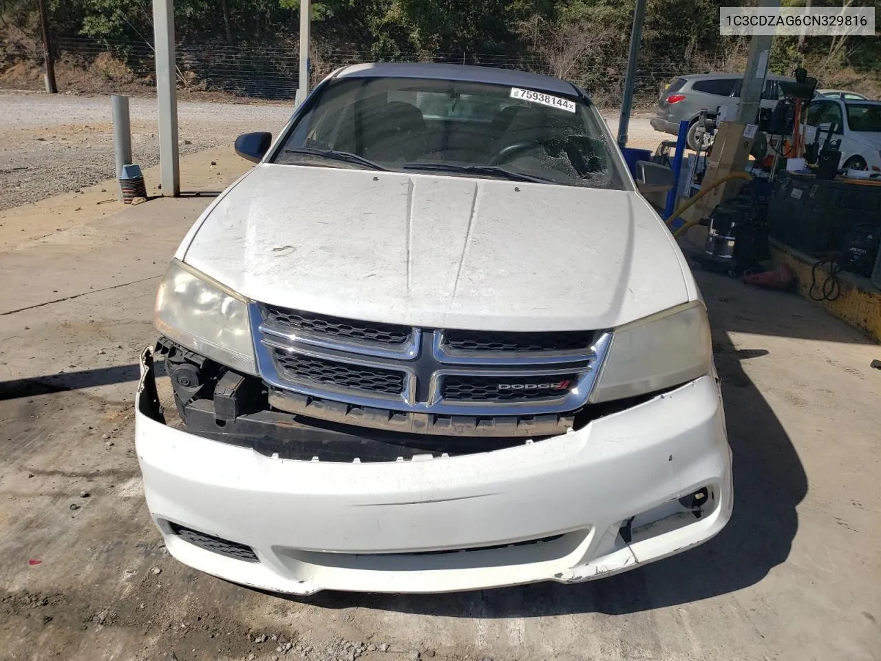 2012 Dodge Avenger Se VIN: 1C3CDZAG6CN329816 Lot: 75938144