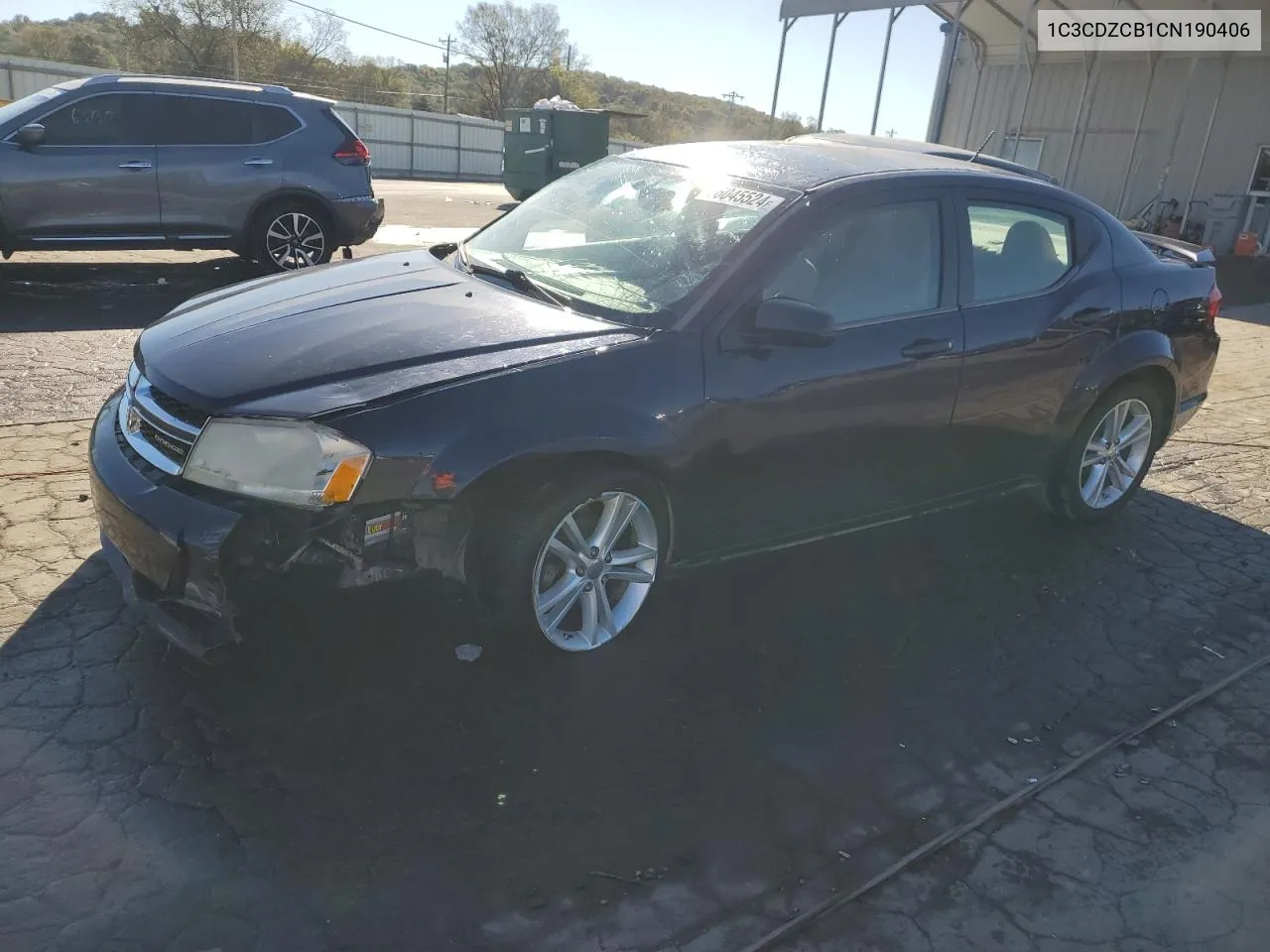 2012 Dodge Avenger Sxt VIN: 1C3CDZCB1CN190406 Lot: 76045524