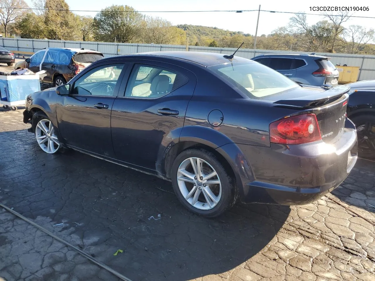 2012 Dodge Avenger Sxt VIN: 1C3CDZCB1CN190406 Lot: 76045524