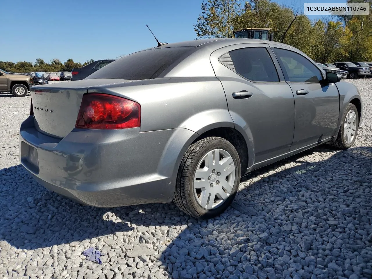 2012 Dodge Avenger Se VIN: 1C3CDZAB6CN110746 Lot: 76709204